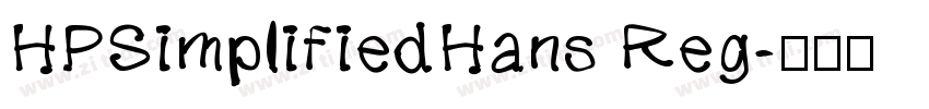 HPSimplifiedHans Reg字体转换